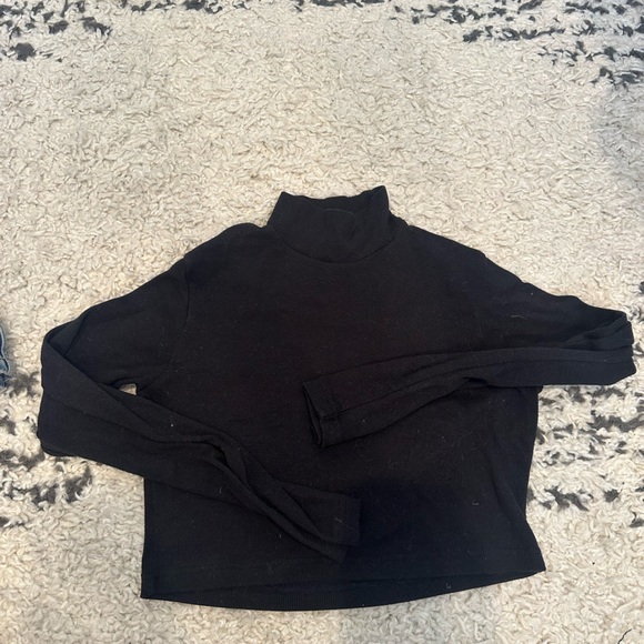 Misguided cropped turtleneck - black knit - Picture 1 of 3